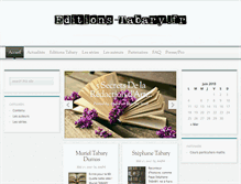 Tablet Screenshot of editions-tabary.fr
